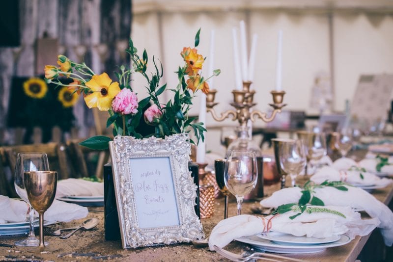 wedding styling at Bridwell Park